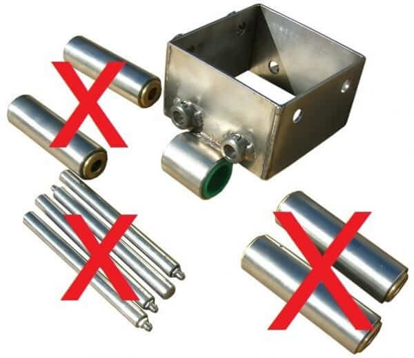 three quarter view of a cci csg roller box box only