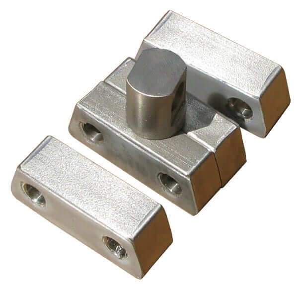three quarter view of a large csg swivel for pulley block