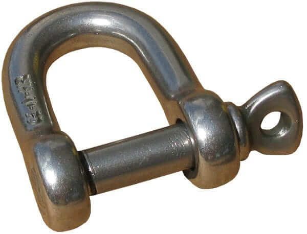 three quarter view of a shackle