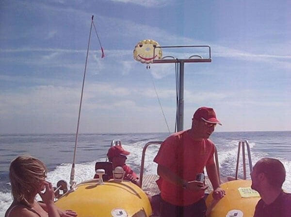 lee on boat>