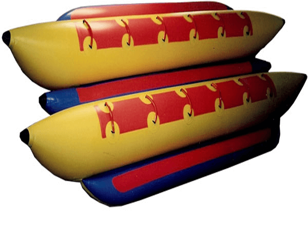 10 seat side by side dual directional banana watersled>